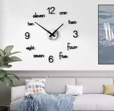 Big Eleven wooden wall clock - 3d LASER CUT - home decore wooden wall clock - 3 multiple counting with in words counting - 24 inches size